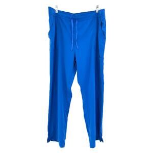 Urbane XL Womens Blue Straight Leg Cargo Uniform Scrubs Bottoms